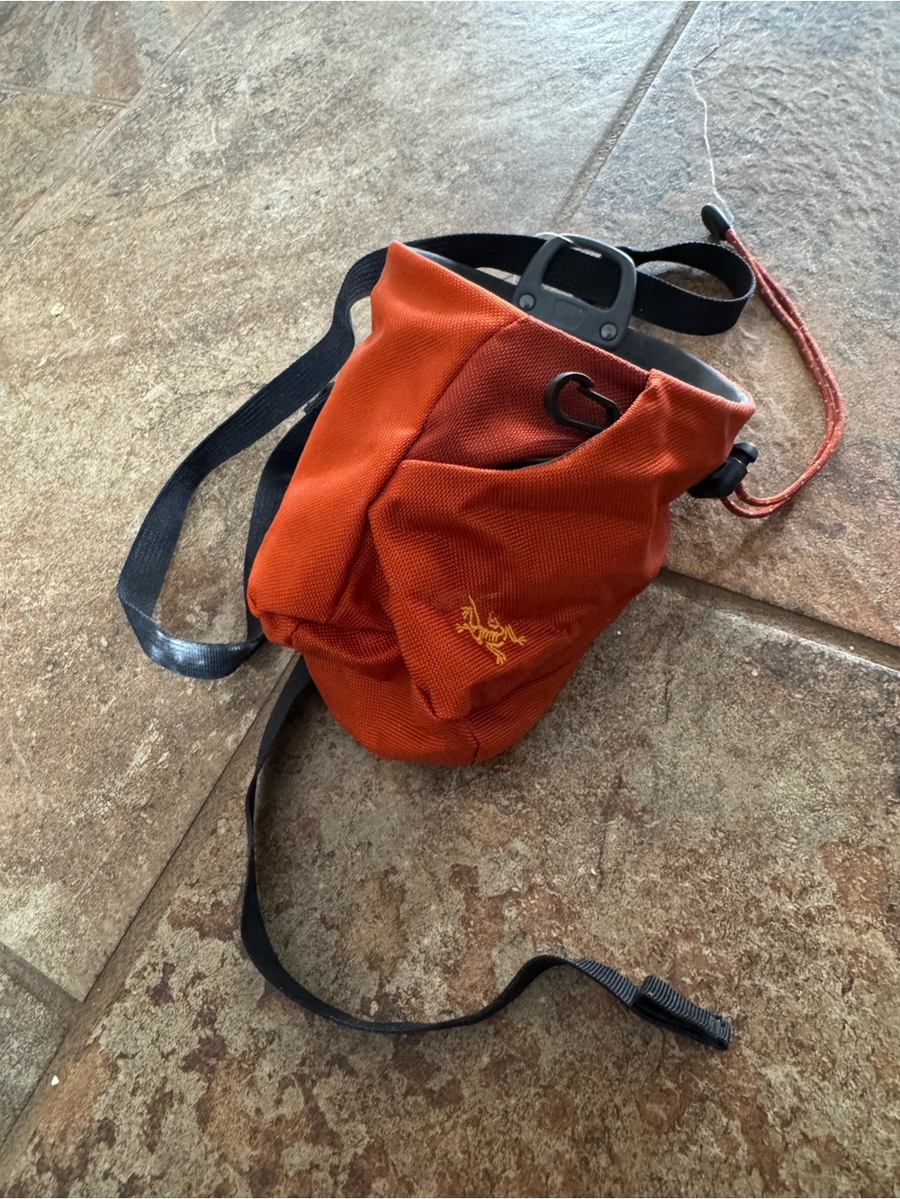 Arc'teryx Orange Men's Chalk Bag with Strap